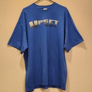 Blue "Vintage Upset Records T-shirt"